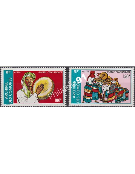 COMORES n° 104A à 104B, Collection timbres Colonies françaises
