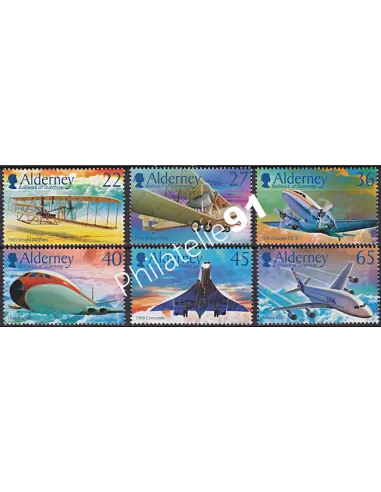 Alderney, n° 207 à 212, Collection Timbres Europe