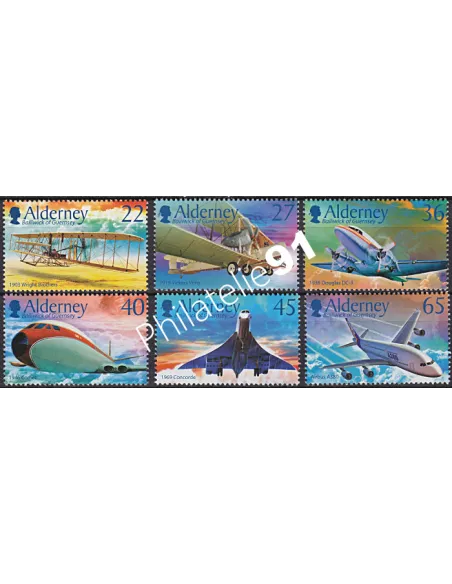 Alderney, n° 207 à 212, Collection Timbres Europe