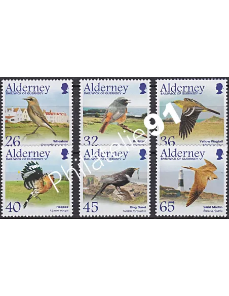 Alderney, n° 237 à 242, Collection Timbres Europe