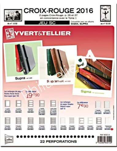 FRANCE CROIX-ROUGE SC 2015/2016, Matériel philatélique