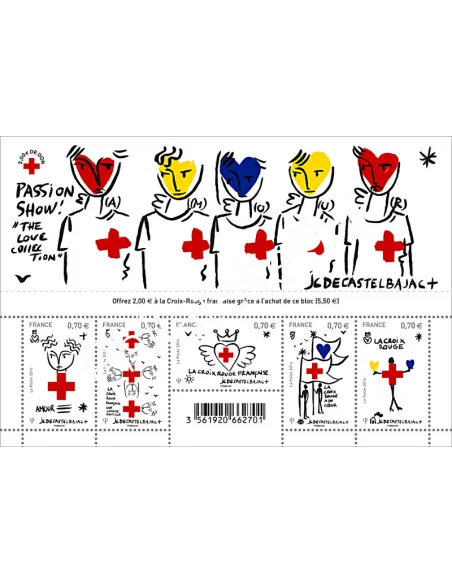 Feuille 5106, Bloc Croix-Rouge française 2016,collection timbres France