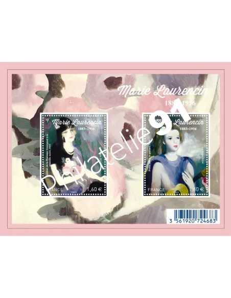Feuille 5111-5112, Bloc Bloc Marie Laurencin,collection timbres France