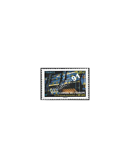 Timbres Service n° 163, Drapeau Européen, collection timbres France