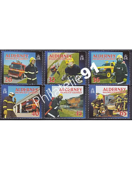 Alderney, n° 243 à 248, Collection Timbres Europe