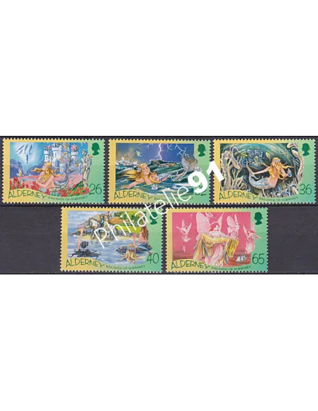 Alderney, n° 249 à 253, Collection Timbres Europe