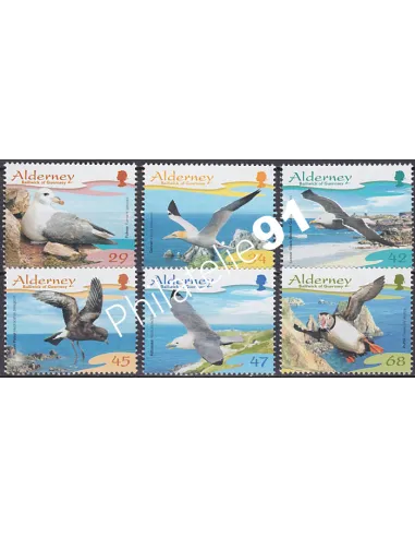 Alderney, n° 281 à 286, Collection Timbres Europe