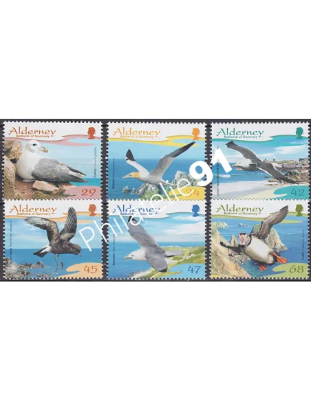 Alderney, n° 281 à 286, Collection Timbres Europe