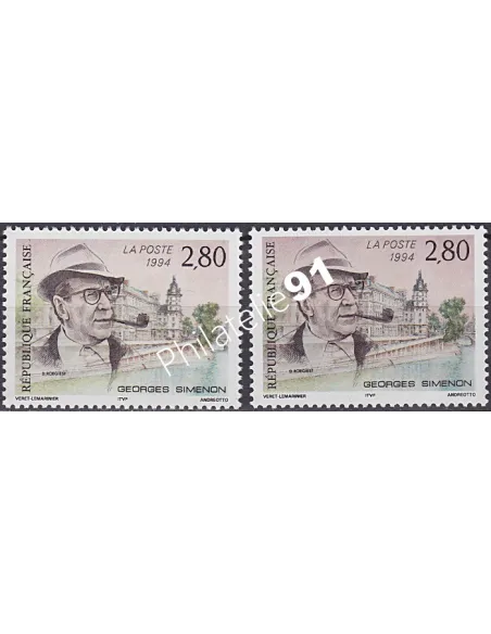 Variété sur n° 2911,Collection timbres France
