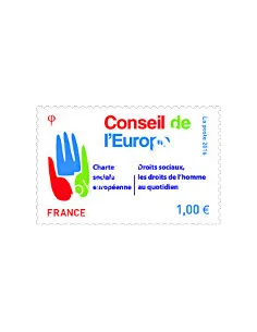 Timbre de service 168, Conseil de l'Europe, collection timbres France