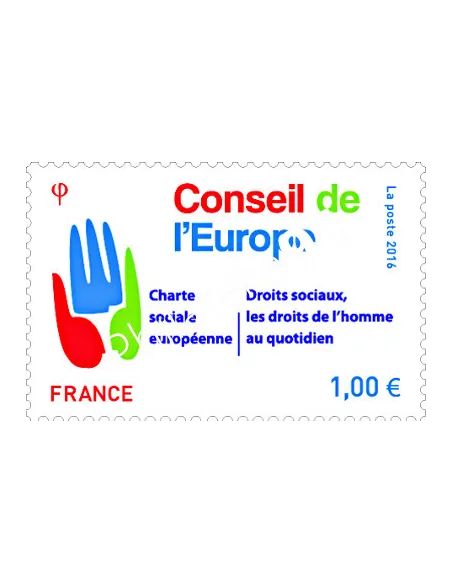 Timbre de service 168, Conseil de l'Europe, collection timbres France