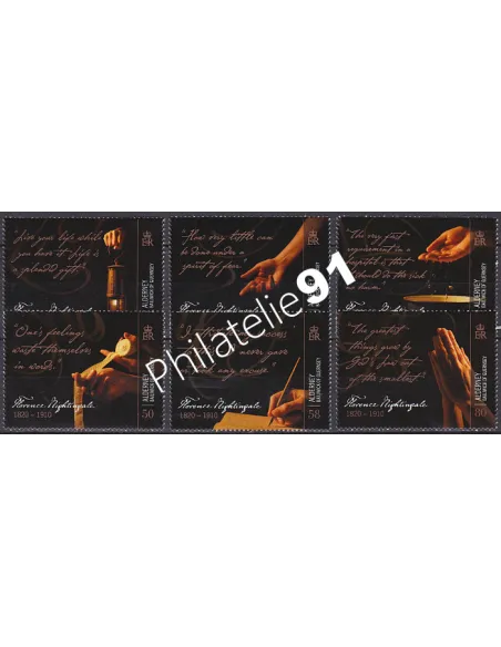 Alderney, n° 383 à 388, Collection Timbres Europe