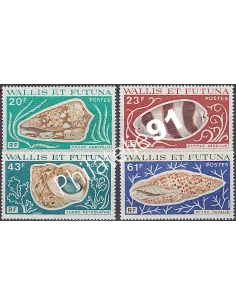 WALLIS ET FUTUNA,n° 192 à 195, collection timbres Dom-Tom