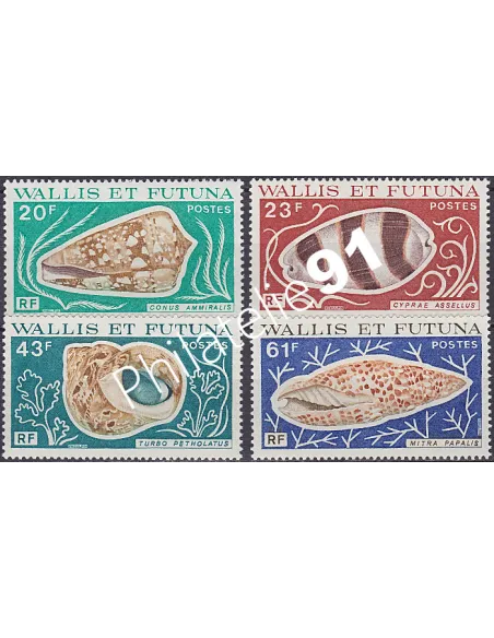 WALLIS ET FUTUNA,n° 192 à 195, collection timbres Dom-Tom