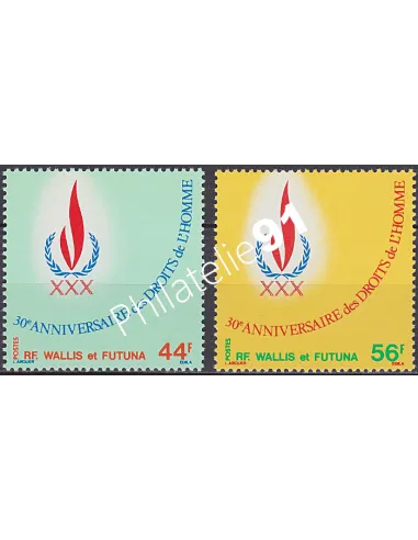 WALLIS ET FUTUNA,n° 224 à 225, collection timbres Dom-Tom