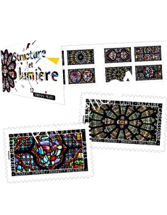 Carnet 1348, Structure et Lumière, collection timbres France