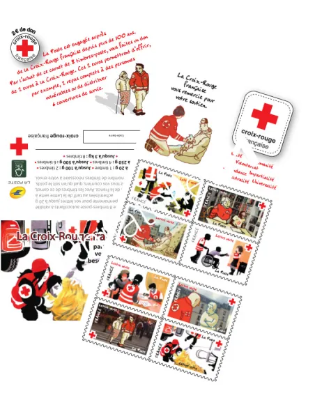 Carnet 1270 La Croix-Rouge française 2016,collection timbres France