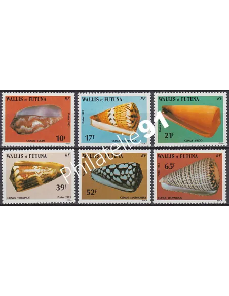 Timbres de WALLIS ET FUTUNA n° 306 à 311, collection timbres Dom-Tom