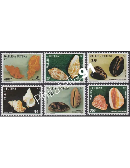 WALLIS ET FUTUNA,n° 360 à 365, collection timbres Dom-Tom