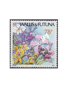 Timbre de WALLIS ET FUTUNA n° 397, orchidées, Timbres des Dom Tom
