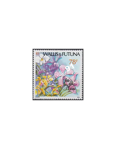 Timbre de WALLIS ET FUTUNA n° 397, orchidées, Timbres des Dom Tom