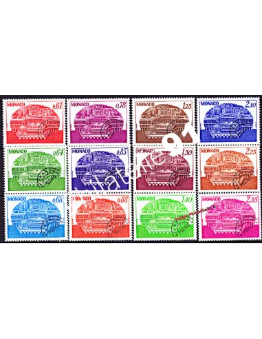 Timbres préoblitérés de MONACO n° 54 à 65 - Centre de congrès