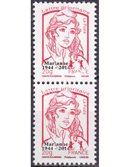Variété sur n°4767,marianne multitechniques, collection timbres France