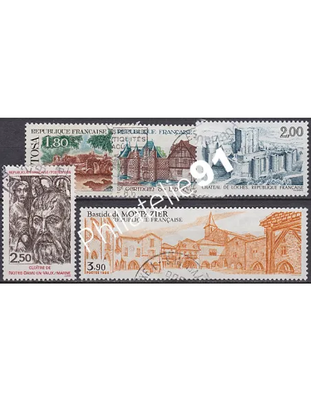 Timbre n° 2401 à 2405  oblitéré - collection timbres France