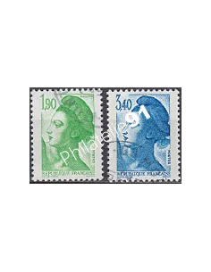 Timbre n° 2424 à 2425  oblitéré - collection timbres France