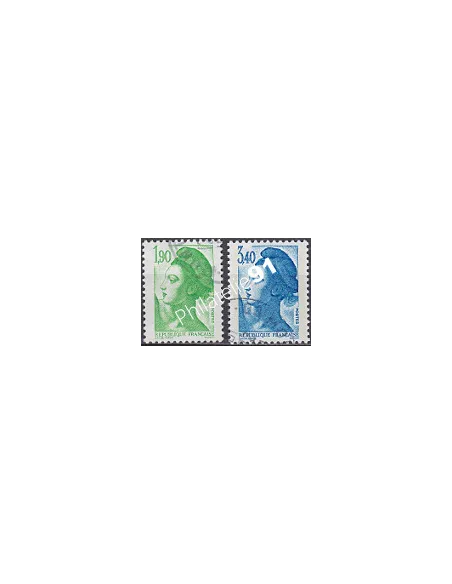 Timbre n° 2424 à 2425  oblitéré - collection timbres France