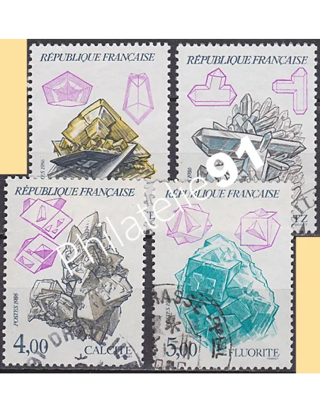 Timbre n° 2429 à 2432  oblitéré - collection timbres France