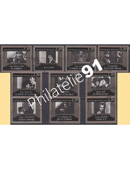 Timbre n° 2433 à 2442  oblitéré - collection timbres France
