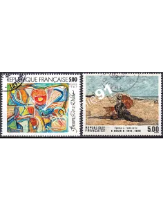Timbre n° 2473 à 2474  oblitéré - collection timbres France