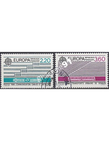Timbre n° 2531 à 2532  oblitéré - collection timbres France