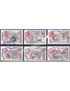 Timbre n° 2564 à 2569  oblitéré - collection timbres France
