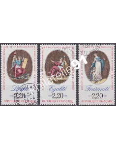 Timbre n° 2573 à 2575  oblitéré - collection timbres France