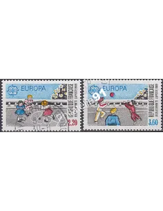 Timbre n° 2584 à 2585  oblitéré - collection timbres France