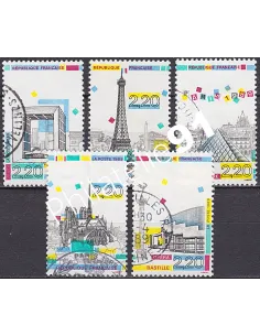 Timbre n° 2579 à 2583  oblitéré - collection timbres France