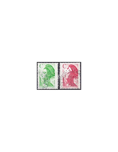 Timbre n° 2615 à 2616  oblitéré - collection timbres France