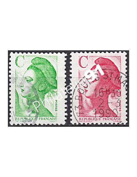 Timbre n° 2615 à 2616  oblitéré - collection timbres France