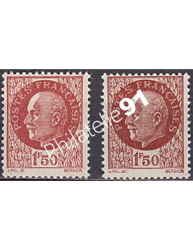 Variété sur n° 517,Collection timbres France