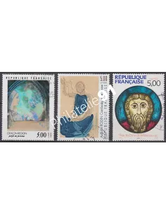 Timbre n° 2535 à 2537  oblitéré - collection timbres France