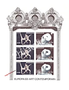 Bloc de MONACO n° 61 - EUROPA 1993 - Art Contemporain