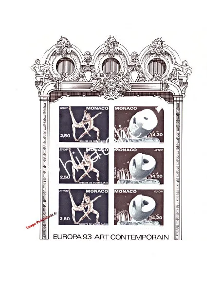 Bloc de MONACO n° 61 - EUROPA 1993 - Art Contemporain