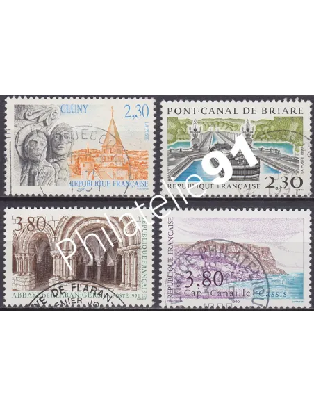 Timbre n° 2657 à 2660  oblitéré - collection timbres France