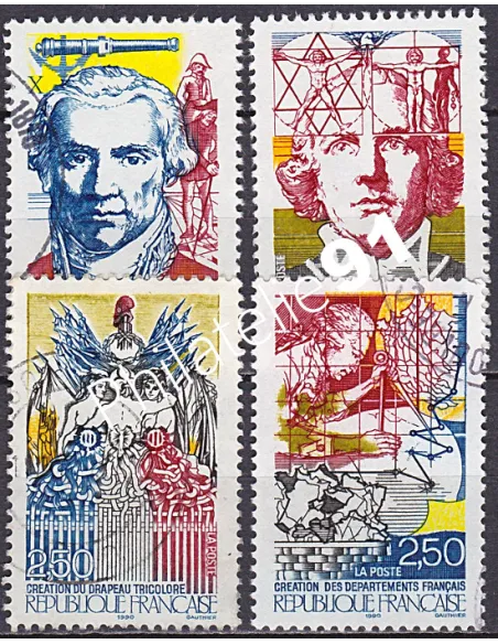 Timbre n° 2667 à 2670  oblitéré - collection timbres France
