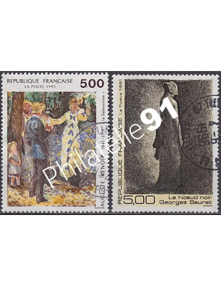Timbre n° 2692 à 2693  oblitéré - collection timbres France
