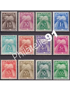 Timbres-Taxe n° 78 à 89 - collection timbres France