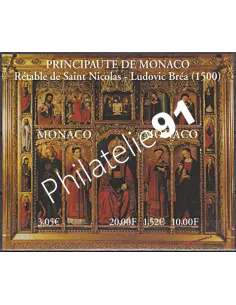 Bloc de MONACO n° 84 - Retable de Saint-Nicolas