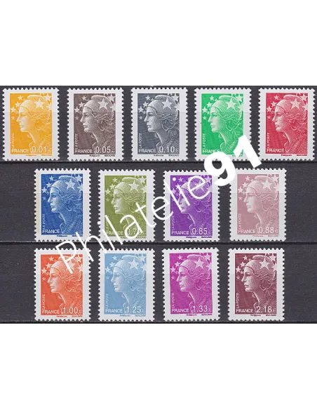 France n° 4226 à 4238,Collection timbres Promo